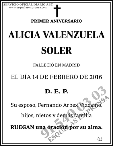 Alicia Valenzuela Soler